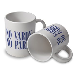 Leicester City No Vardy No Party Mug (White)