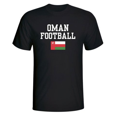 Oman Football T-Shirt - Black