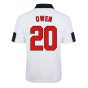 Score Draw England World Cup 1998 Home Shirt (Owen 20)