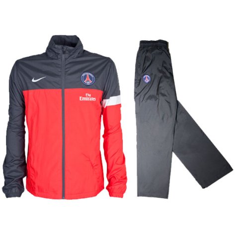2012-13 PSG Nike Woven Tracksuit (Red)