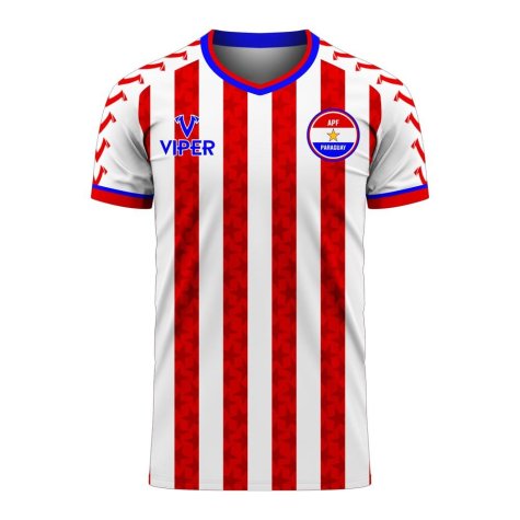 Paraguay 2023-2024 Home Concept Football Kit (Viper) - Kids