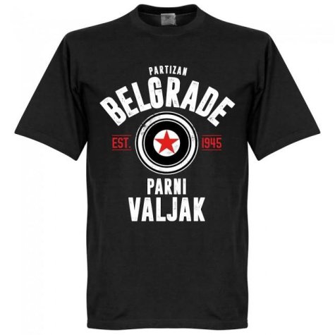 Partizan Belgrade Established T-Shirt - Black