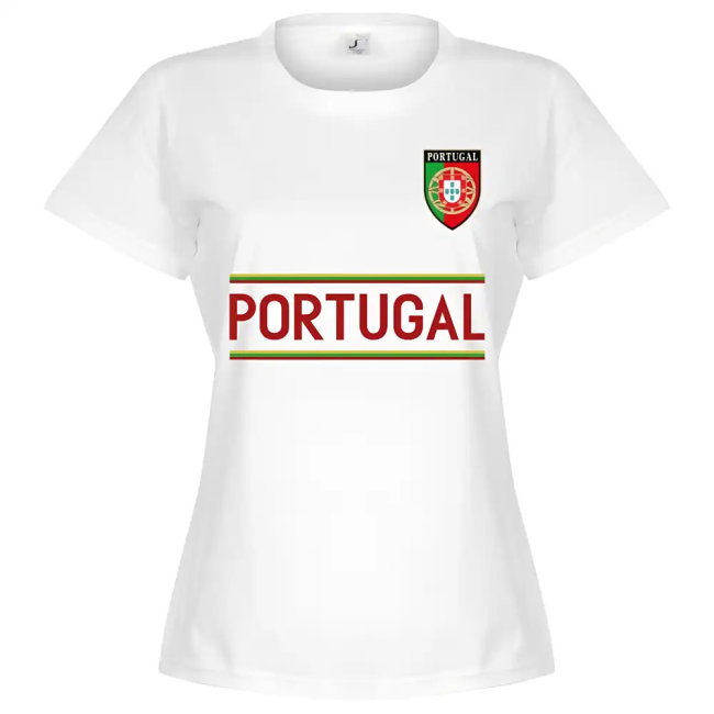 Portugal Team Womens T-Shirt - White