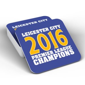 Leicester City 2016 Premier League Champions Coaster (Blue)