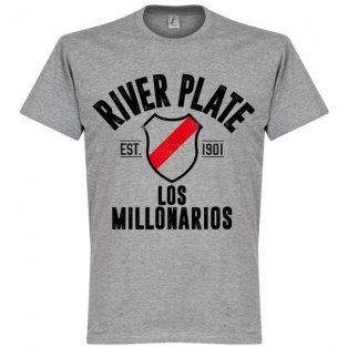 River Plate Established T-Shirt - Grey