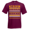 As Roma Christmas T-Shirt (Burgundy)