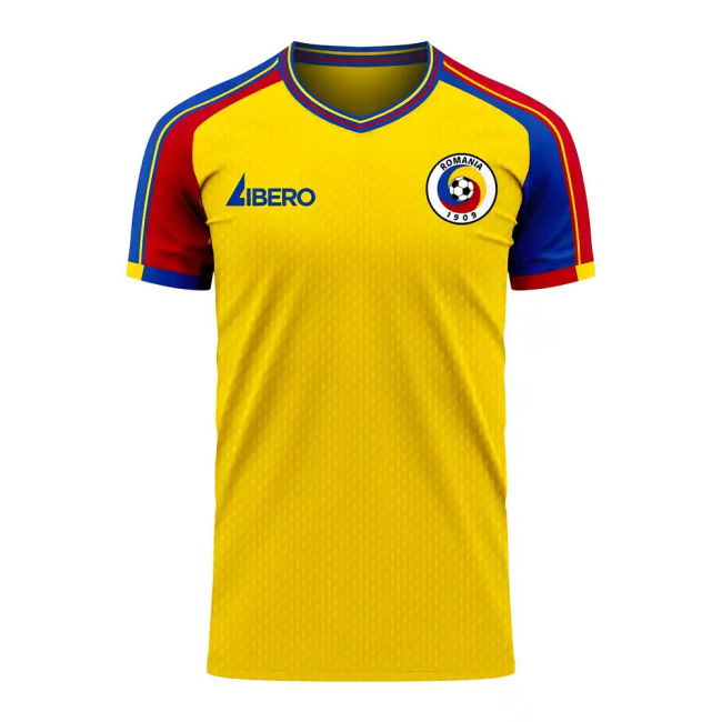 Romania 2025-2026 Home Concept Football Kit (Libero) - Baby