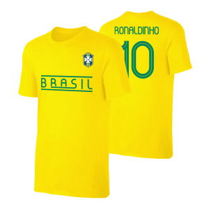 Brasil CA2019 \'Qualifiers\' t-shirt RONALDINHO - Yellow