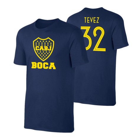Boca Juniors \'Emblem19\' t-shirt TEVEZ - Dark Blue