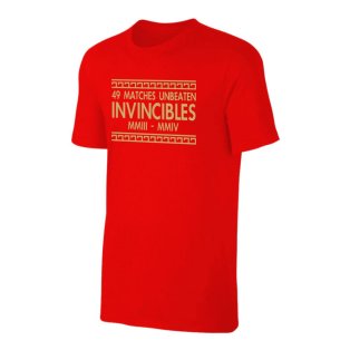 The Invincibles 49 Unbeaten T-Shirt (Red)