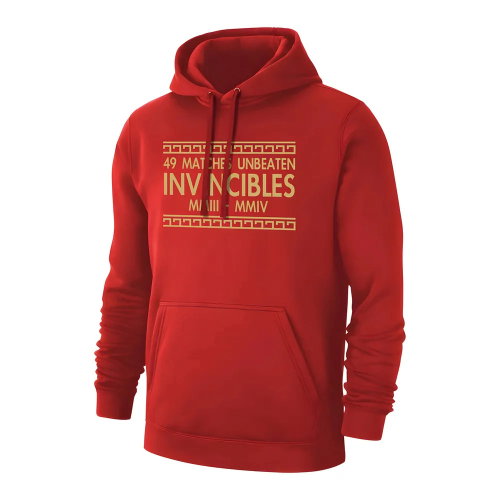 Arsenal \"The Invincibles 49 Unbeaten\" footer with hood - Red