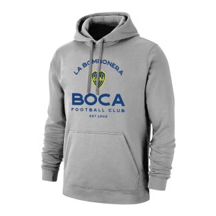 Boca Juniors \"Estadio\" footer with hood, - Grey
