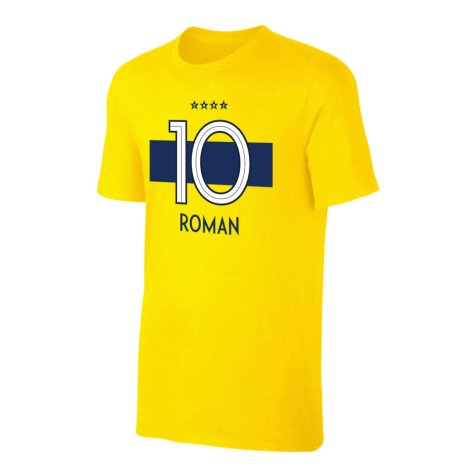 Boca Juniors \'Shirt 19\' t-shirt ROMAN - Yellow