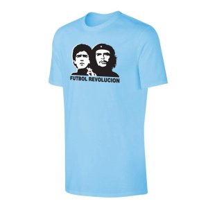Futbol Revolution Maradona Che Guevara t-shirt - Light blue