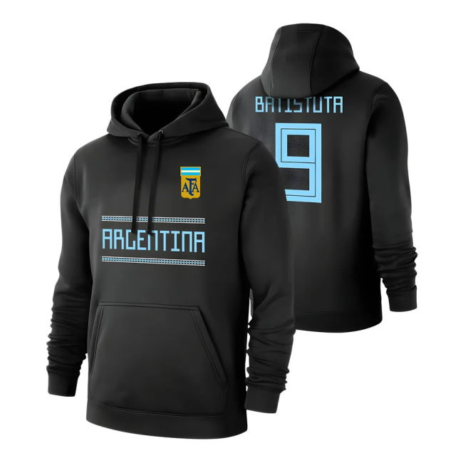 Argentina WC2018 \'Qualifiers\' footer with hood BATISTUTA - Black