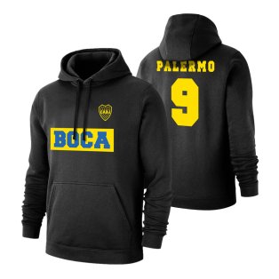 Boca Juniors \"Text19\" footer with hood PALERMO - Black