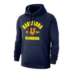 Barcelona \'Est.1899\' footer with hood - Dark blue