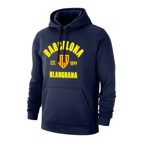 Barcelona \'Est.1899\' footer with hood - Dark blue