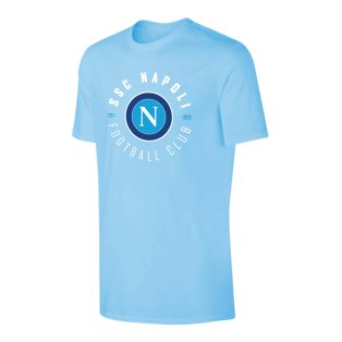 Napoli \'Circle\' t-shirt - Light Blue
