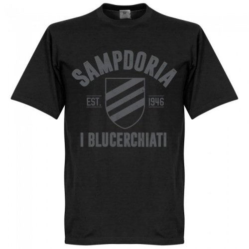 Sampdoria Established T-Shirt - Black