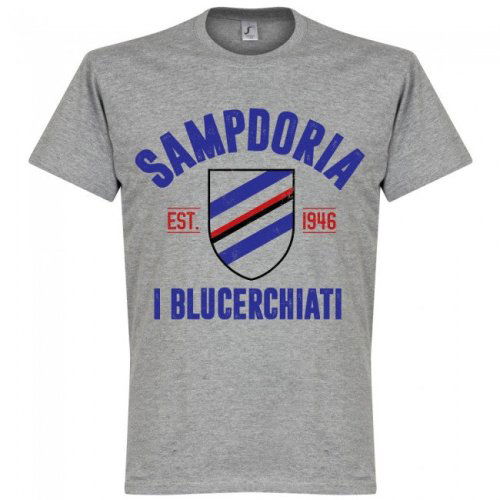 Sampdoria Established T-Shirt - Grey