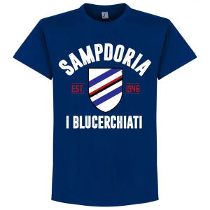 Sampdoria Established T-Shirt - Ultramarine