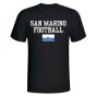San Marino Football T-Shirt - Black