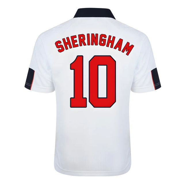 Score Draw England World Cup 1998 Home Shirt (Sheringham 10)