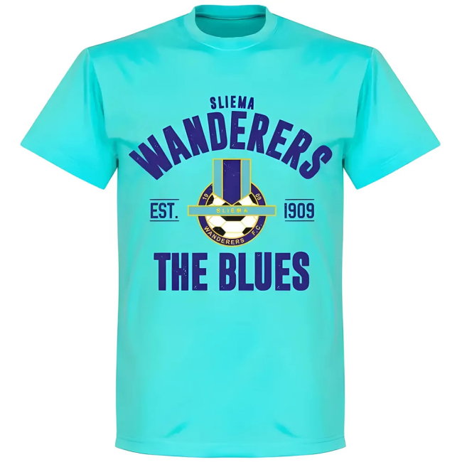 Sliema Wanderers Established T-shirt - Atoll Blue