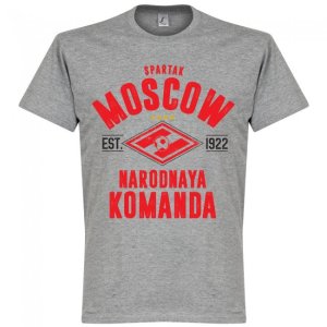 Spartak Moscow Established T-Shirt - Grey