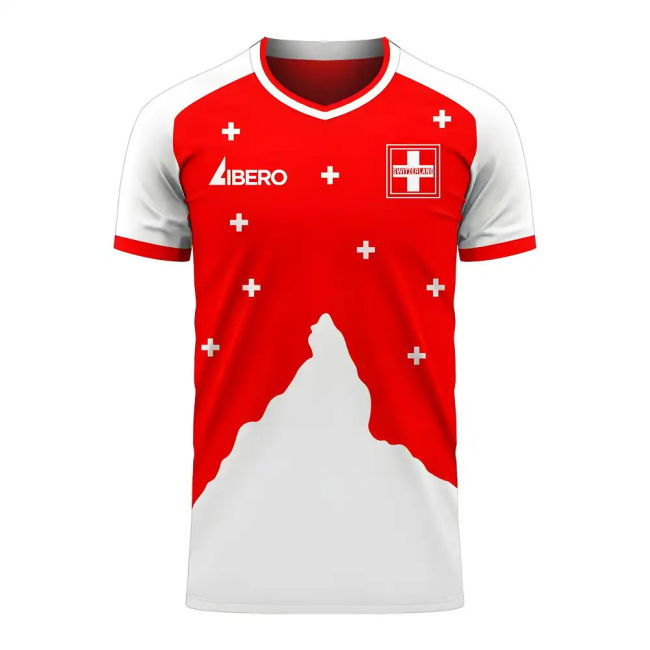 Switzerland 2025-2026 Home Concept Football Kit (Libero) - Baby