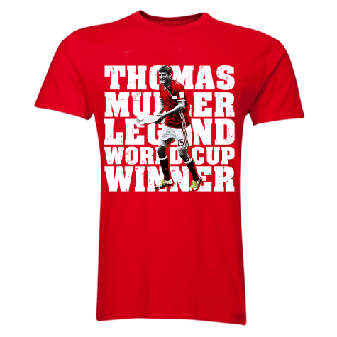 Thomas Muller World Cup Winner T-Shirt (Red)