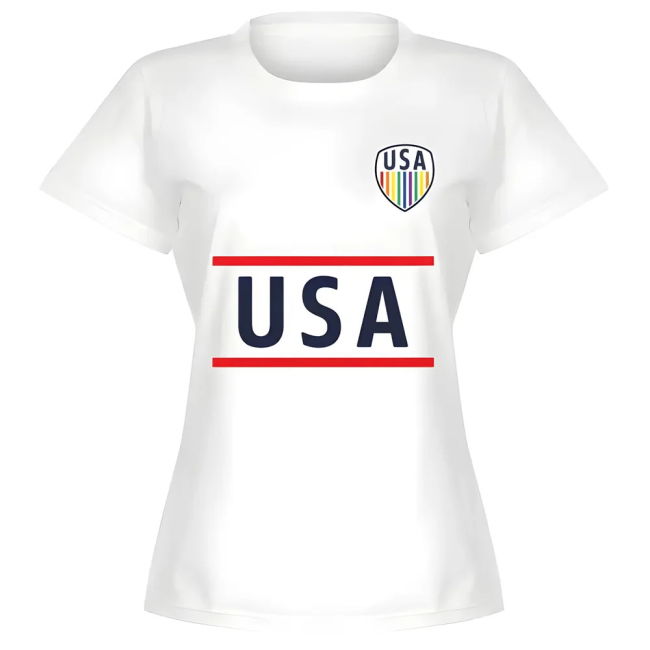 USA Team Pride Womens T-Shirt - White