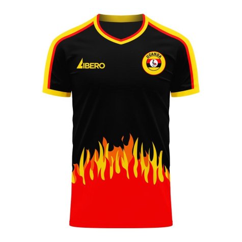 Uganda 2023-2024 Home Concept Football Kit (Libero) - Little Boys