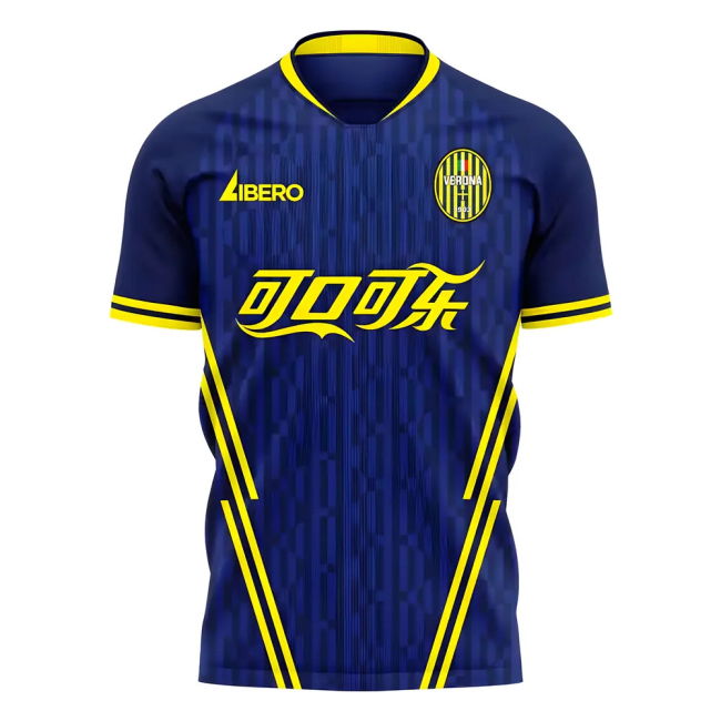 Hellas Verona 2025-2026 Home Concept Football Kit (Libero) - Kids (Long Sleeve)