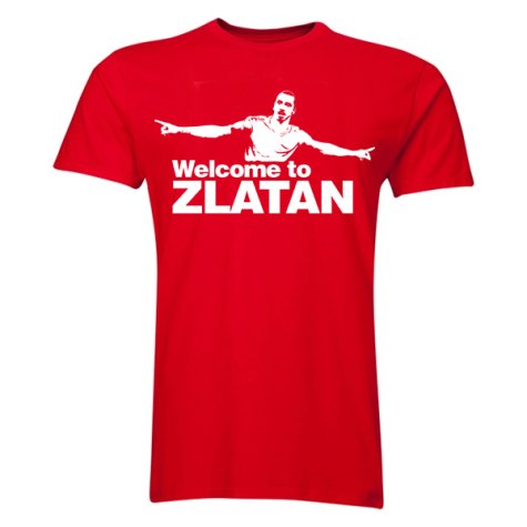 Zlatan Ibrahimovic Welcome to Manchester T-shirt (Red) - Kids