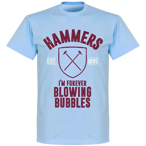 West Ham Established T-Shirt - Sky