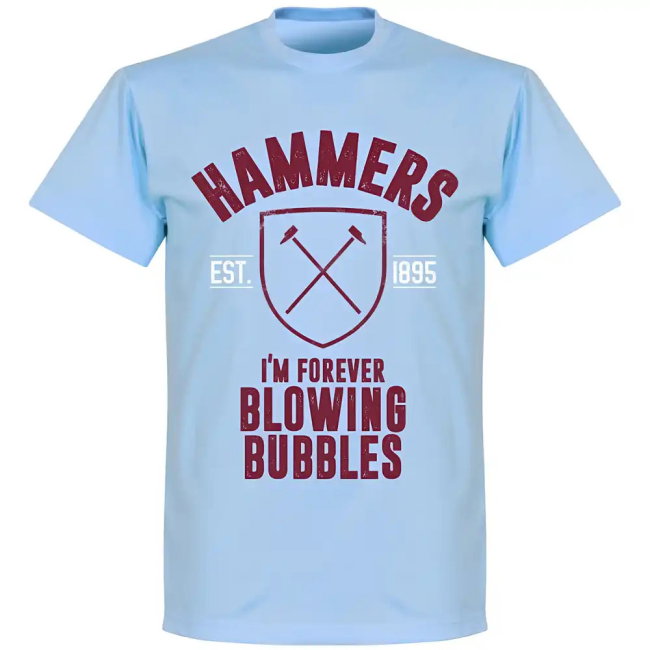 West Ham Established T-Shirt - Sky