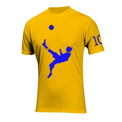 Zlatan Ibrahimovic Bicycle Kick Goal T-Shirt (Yellow)