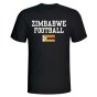 Zimbabwe Football T-Shirt - Black