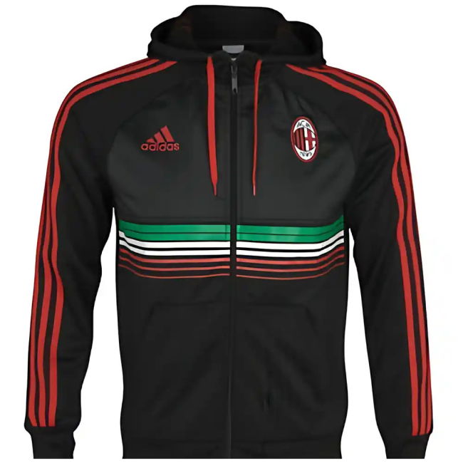 2011-12 AC Milan Adidas Anthem Jacket (Black)