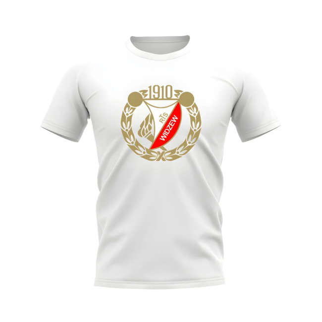 Widzew Lodz Badge T-shirt (White)