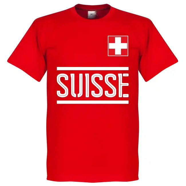 Switzerland Shaqiri Team T-Shirt - Red