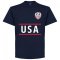 USA Clint Dempsey 8 Team T-Shirt - Navy