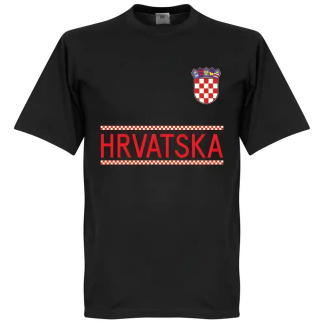 Croatia Modric 10 Team T-Shirt - Black