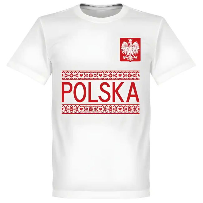 Poland Lewandowski 9 Team T-Shirt - White