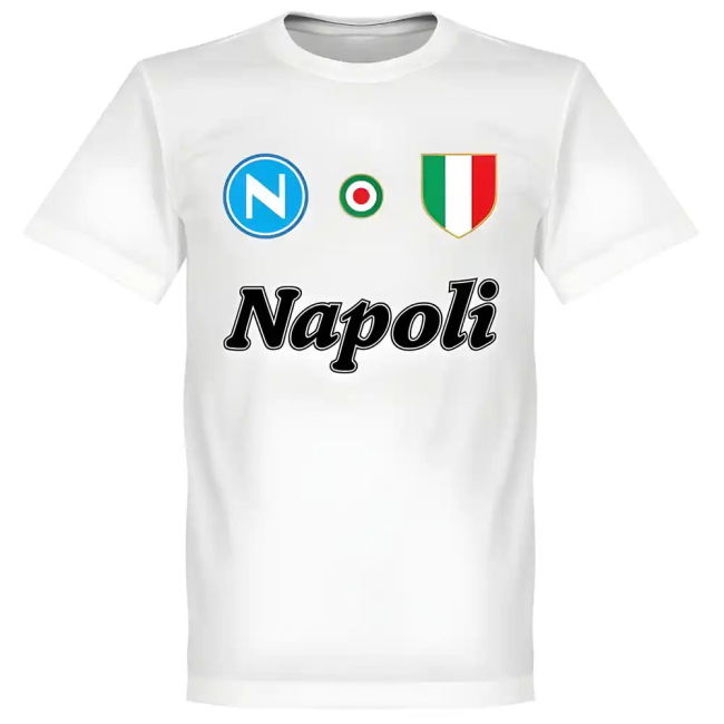 Napoli Maradona 10 Team T-Shirt - White