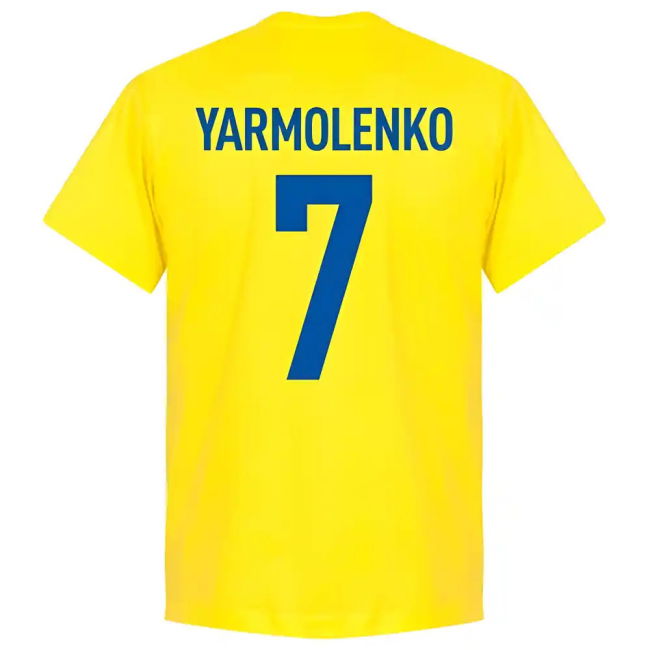 Ukraine Team Yarmolenko 7 T-Shirt - Yellow