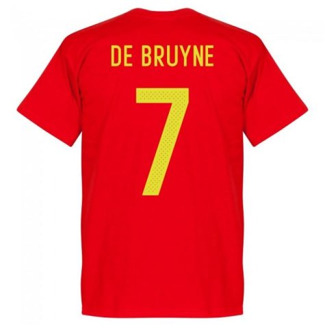 Belguim Kevin De Bruyne Team T-Shirt - Red