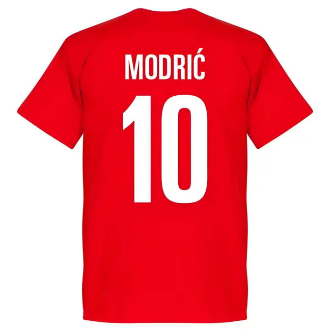 Croatia Luka Modric 10 Team T-Shirt - Red